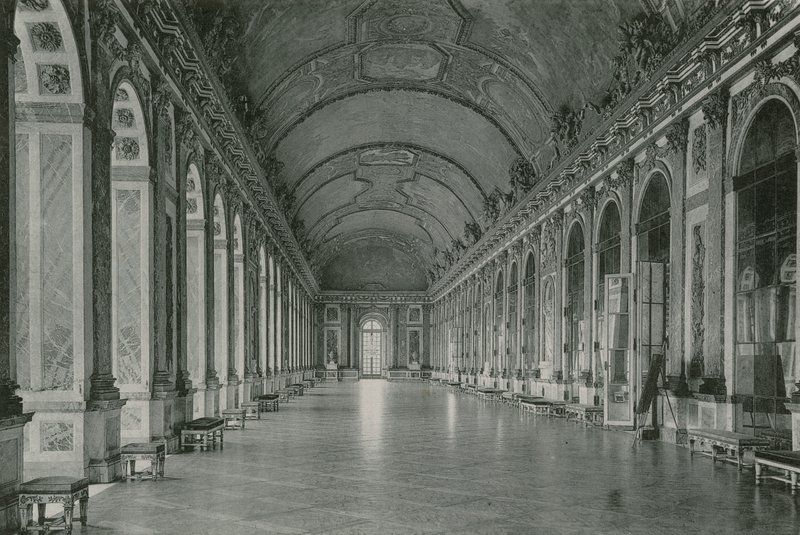 La Galerie des Glaces, Gallery of the Glasses (fotoryt) od French Photographer