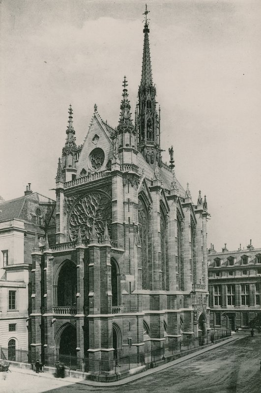 La Sainte-Chapelle, The St Chapel (fotogravírování) od French Photographer