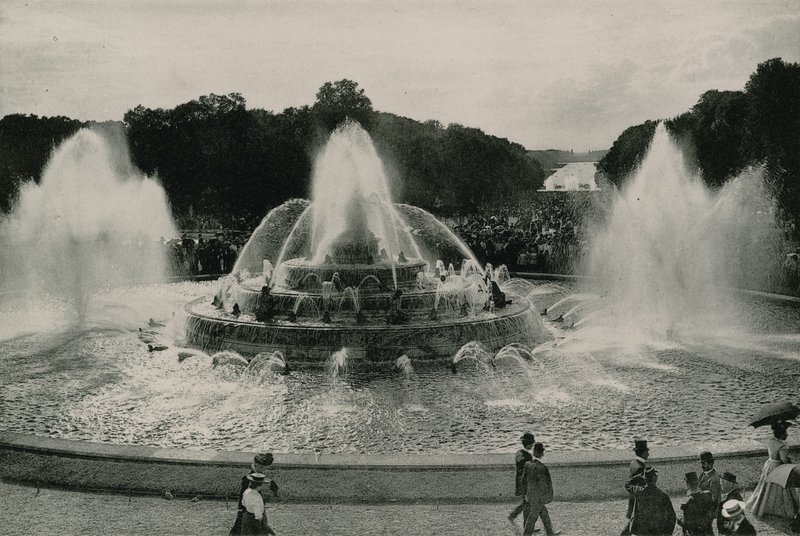 Latona Basin and the Green Carpet, Latons Fountain and the Green Carpet (fotoryt) od French Photographer