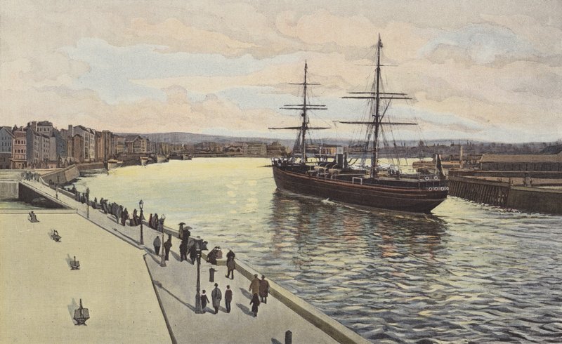 Le Havre, Vjezd parníku ve vnějším přístavu od French Photographer