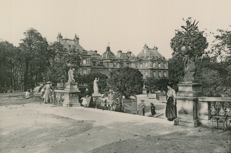 Le Jardin du Luxembourg, Lucemburská zahrada (hlubotisk) od French Photographer