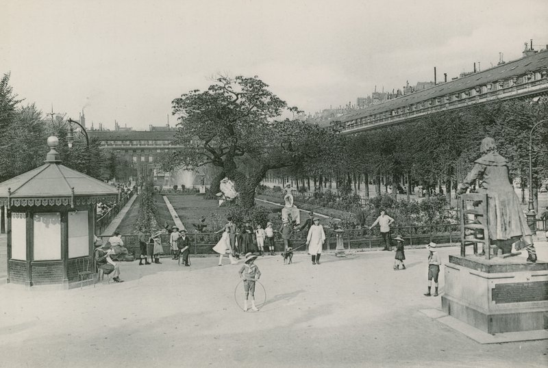 Jardin du Palais-Royal, Garden of Palais-Royal (fotoryt) od French Photographer