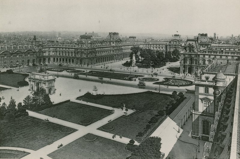 Le Nouveau Louvre, The New Louvre (fotoryt) od French Photographer