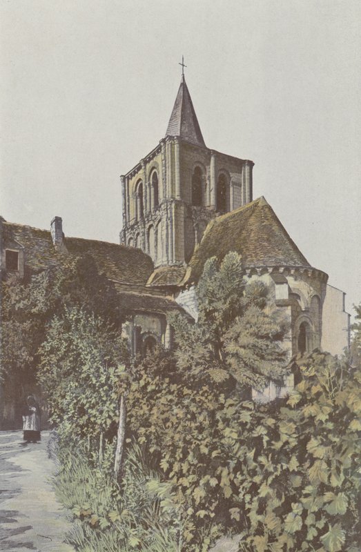 Lencloitre, kostel, apsida a zvonice od French Photographer