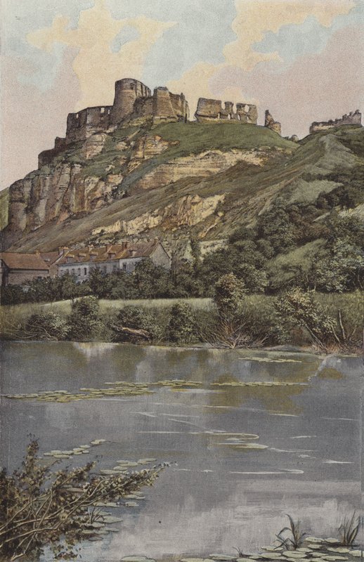 Les Andelys, Chateau Gaillard, Pobřeží řeky od French Photographer