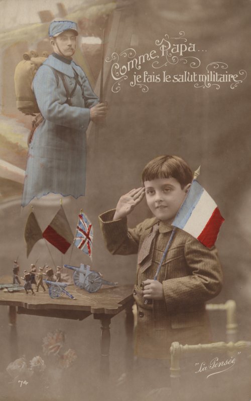Jako otec vzdávám vojenský pozdrav (tónovaná fotografie) od French Photographer