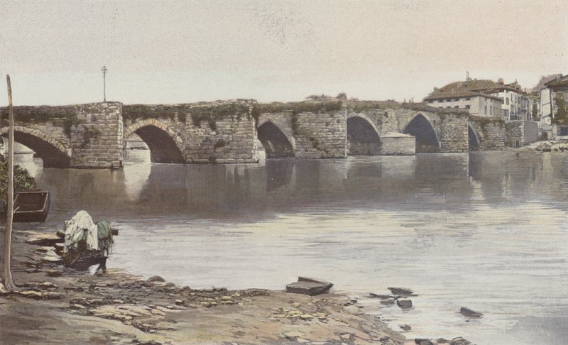 Limoges, Pont Saint-Martial, pohled proti proudu (levý břeh Vienne) od French Photographer