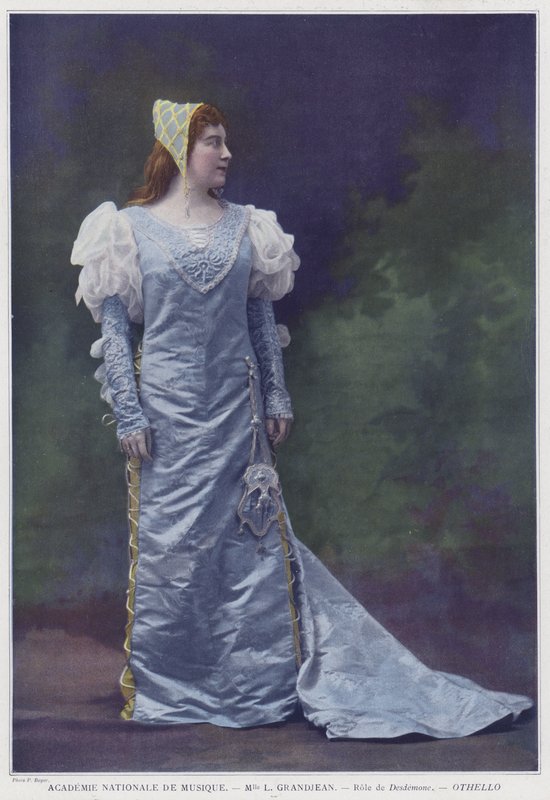 Louise Grandjean jako Desdemona v Othello (barevné foto) od French Photographer