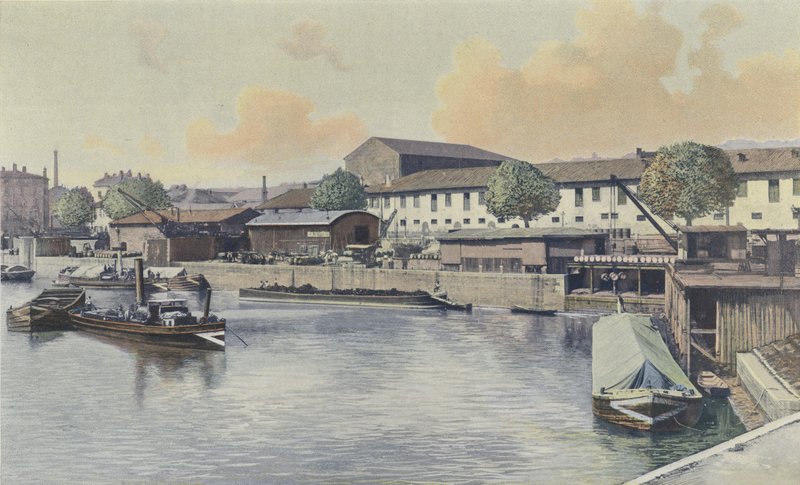 Lyon, La Saone, vodní stanice Vaise od French Photographer