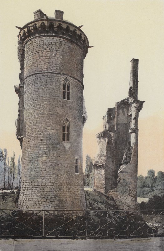 Mehun-sur-Yevre, pozůstatky hradu, severní strana od French Photographer