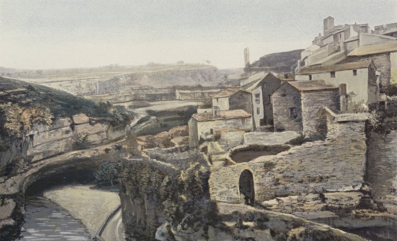 Minerve, Pohled z břehů Cesse od French Photographer