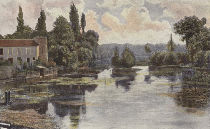 Montigny-sur-Loing, Banks of the Loing od French Photographer