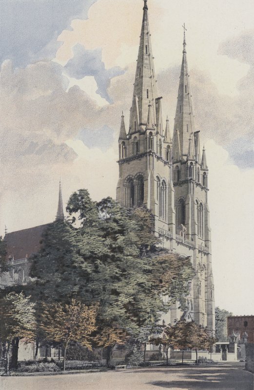 Moulins, Cathedrale, Facade O od French Photographer