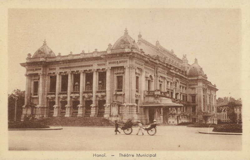 Městské divadlo, Hanoj, Francouzská Indočína od French Photographer