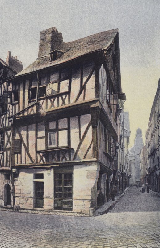 Nantes, Staré domy, rue de la Juiverie od French Photographer