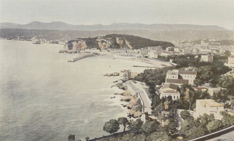 Pěkný, celkový pohled, pořízený ze silnice do Villefranche od French Photographer