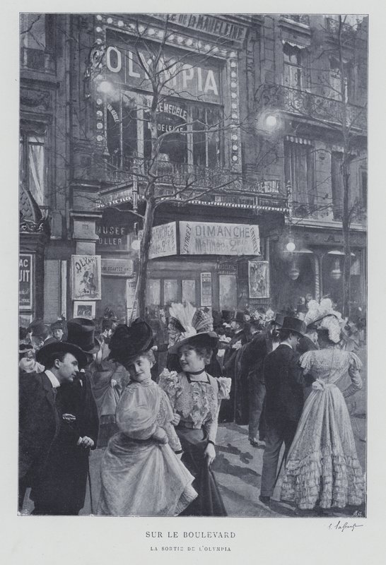Na Boulevard des Capucines u hudebního sálu Olympia v Paříži od French Photographer