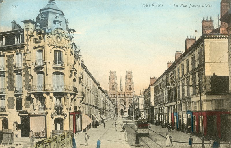 Orleans, katedrála, Rue Jeanne DArc od French Photographer