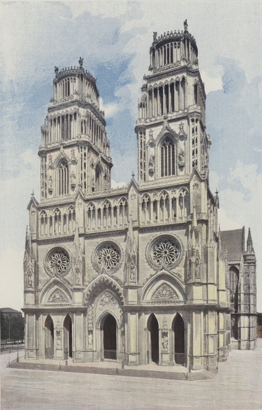 Orleans, katedrála Sainte-Croix, fasáda O od French Photographer