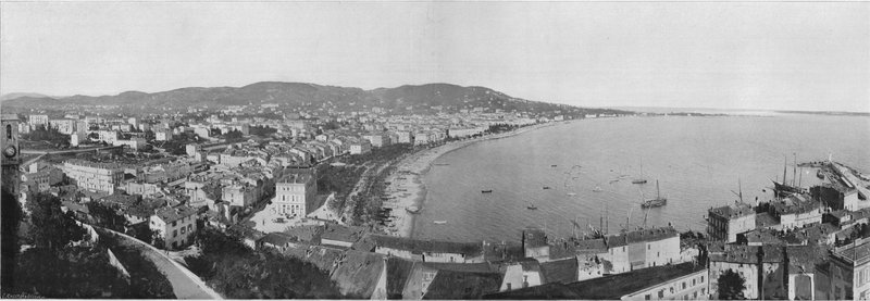 Panorama Cannes (černobílá fotografie) od French Photographer
