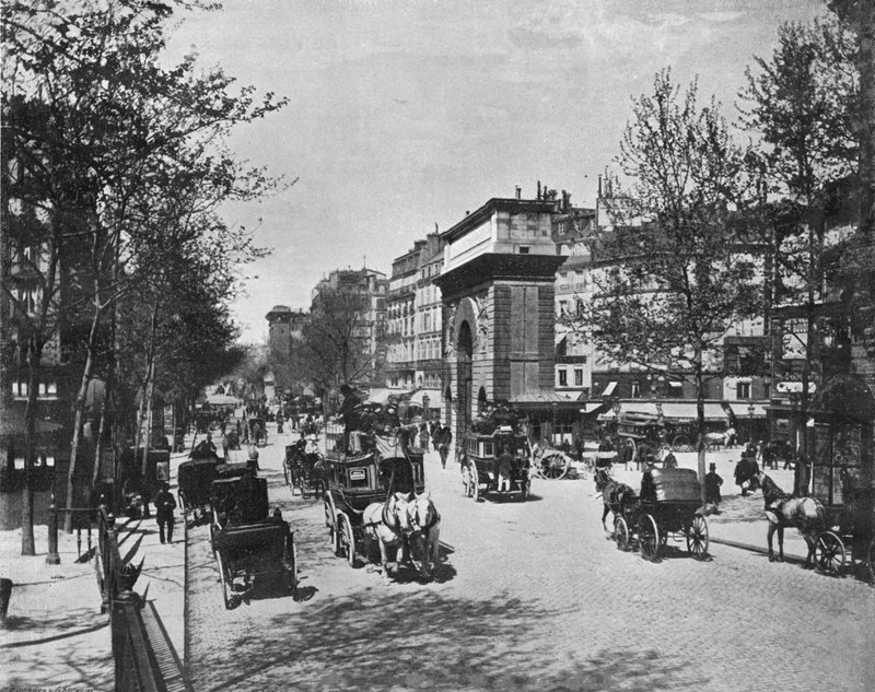 Paříž – Porte Saint-Martin (černobílá fotografie) od French Photographer