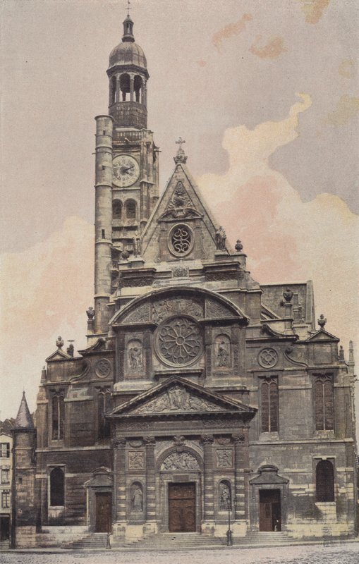 Paříž, kostel Saint-Etienne-du-Mont, fasáda O od French Photographer