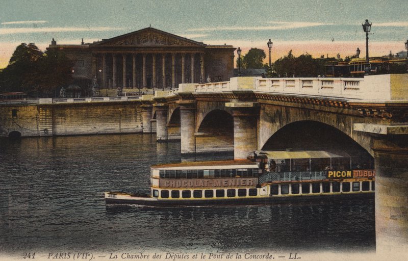 Paříž, Poslanecká sněmovna a Pont De La Concorde od French Photographer
