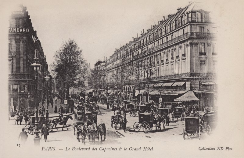 Paříž, Boulevard Des Capucines, The Grand Hotel od French Photographer