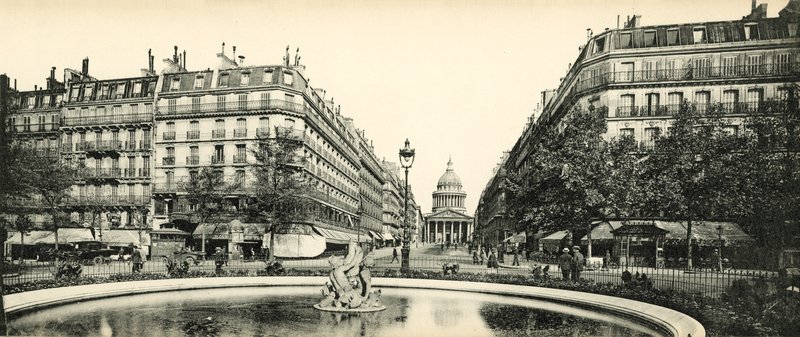 Paříž, Pantheon a Soufflot Street, Pantheon a Soufflot Street od French Photographer