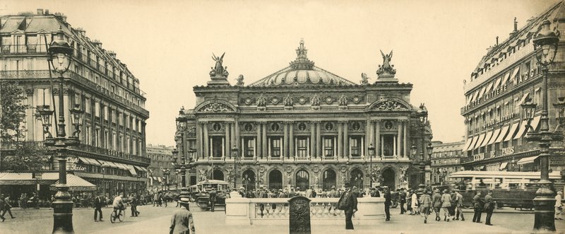 Paříž, Opera Theatre and Place, Opera Theatre and Place od French Photographer