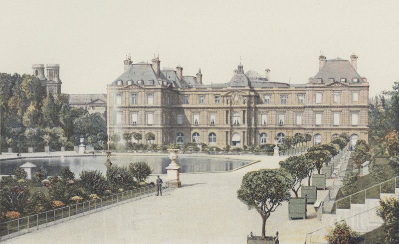 Paříž, Lucemburský palác, Fasáda s výhledem do zahrad od French Photographer