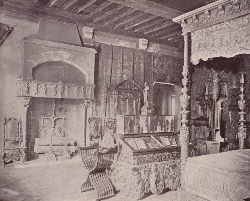 Paříž: Pokoj Františka I., Musee Cluny (č/b foto) od French Photographer
