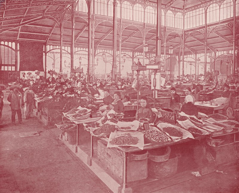Paříž: The Grand Central Market (černobílá fotografie) od French Photographer