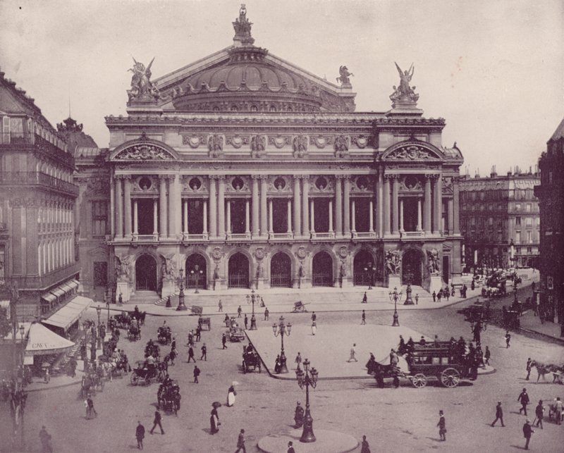 Paříž: Pařížská opera (černobílá fotografie) od French Photographer