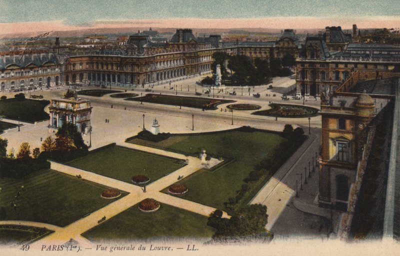 Paříž, Vue generale du Louvre od French Photographer