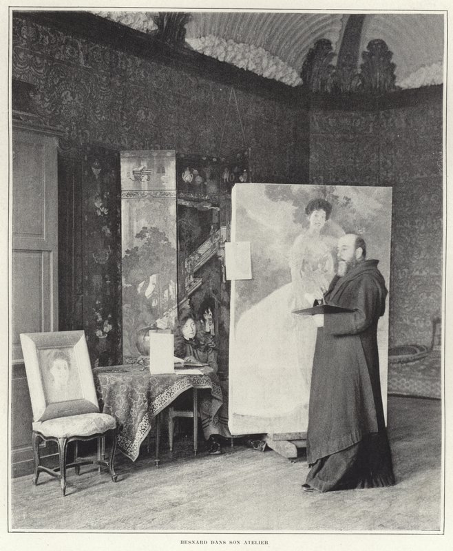 Paul-Albert Besnard ve své dílně od French Photographer