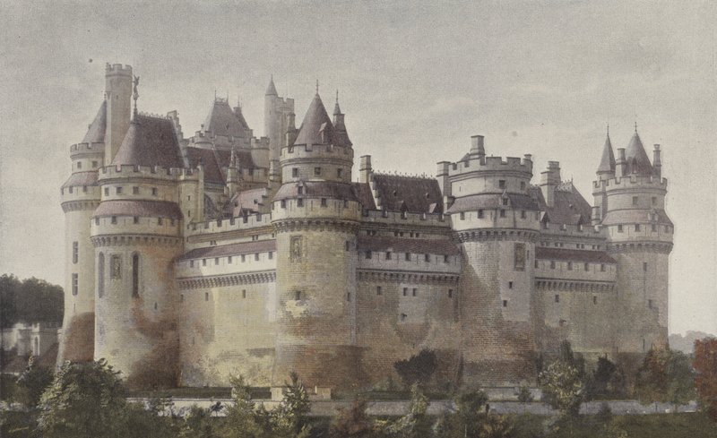 Pierrefonds, zámek (pohled ze silnice Villers-Cotterets) od French Photographer