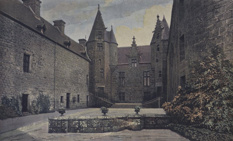 Ploubezre, Chateau de Kergrist, Společně na čestném dvoře od French Photographer