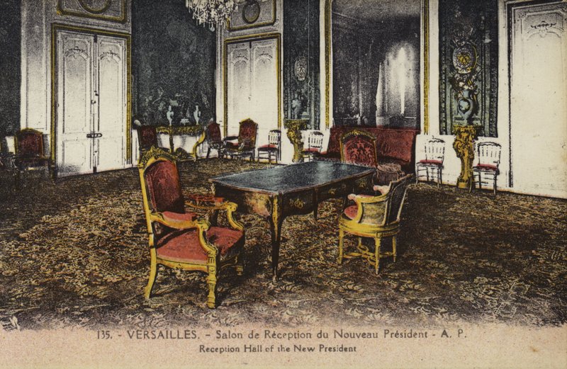 Přijímací sál nového prezidenta, palác ve Versailles (barevné foto) od French Photographer