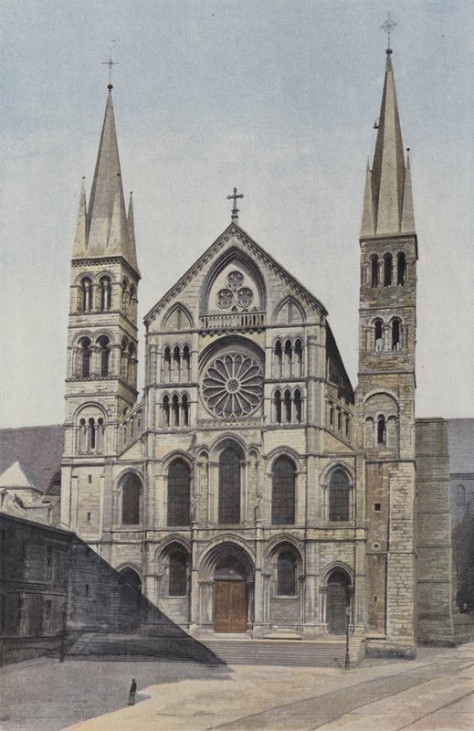 Remeš, kostel Saint-Remi, fasáda O od French Photographer
