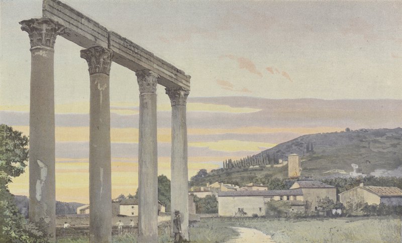 Směj se, Ancient zůstává na pravém břehu Colostre, na Z, od města od French Photographer