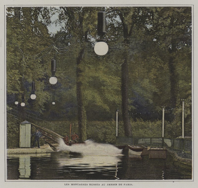 Horská dráha v Jardin de Paris (barevné foto) od French Photographer