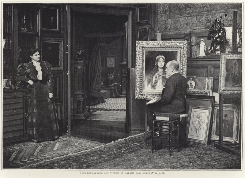Rose Caron si nechala namalovat svůj portrét od Leona Bonnata od French Photographer