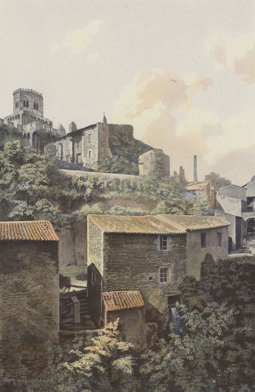 Royat, kostel a údolí Tiretaine od French Photographer