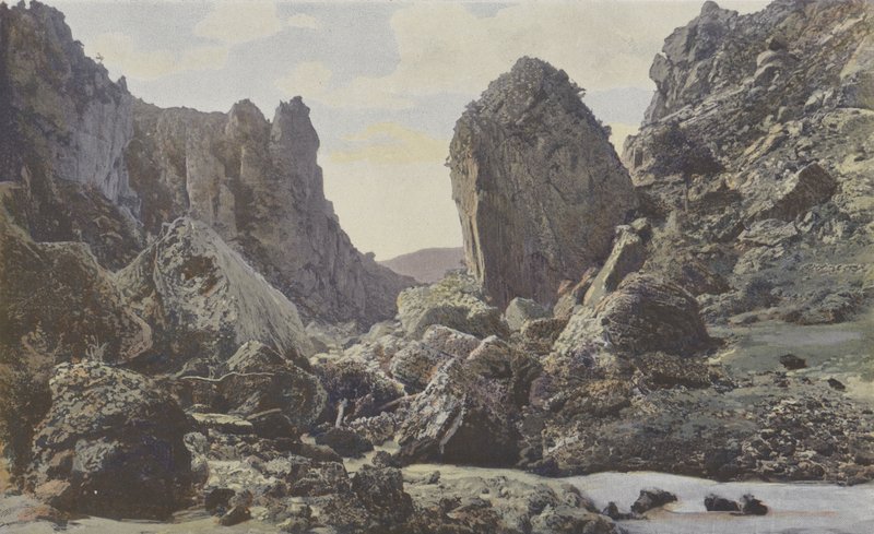 Saint-Georges-de-Levejac, Chaos du Pas de Soucy, na Tarn, pohled po proudu od French Photographer