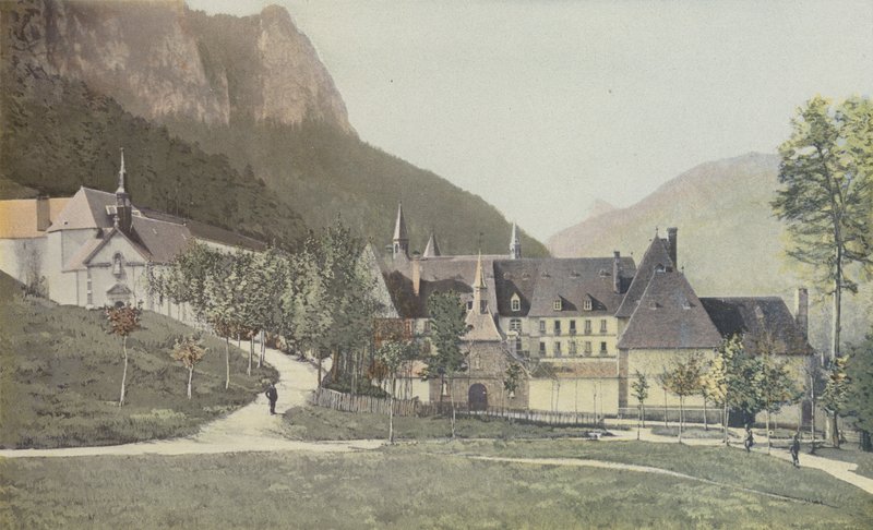 Saint-Pierre-de-Chartreuse, klášter Grande-Chartreuse, vchod od French Photographer