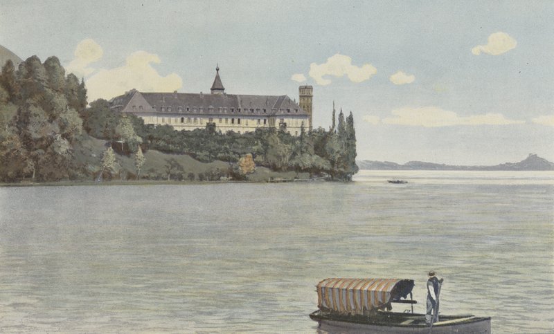 Saint-Pierre-de-Curtille, opatství Hautecombe a Lac du Bourget od French Photographer