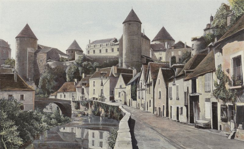 Semur, Pohled na břeh Armanconu od French Photographer