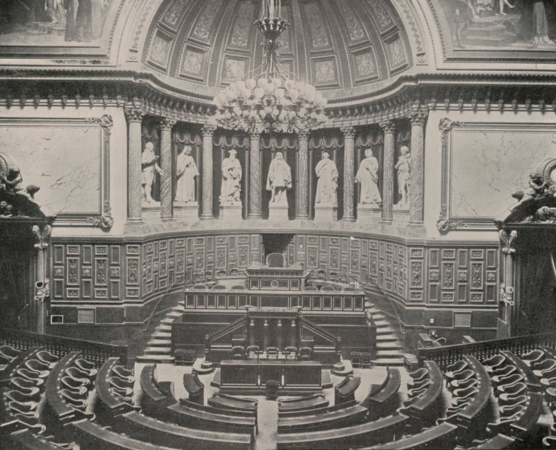 Sněmovna Senátu, Lucemburský palác (č/b foto) od French Photographer