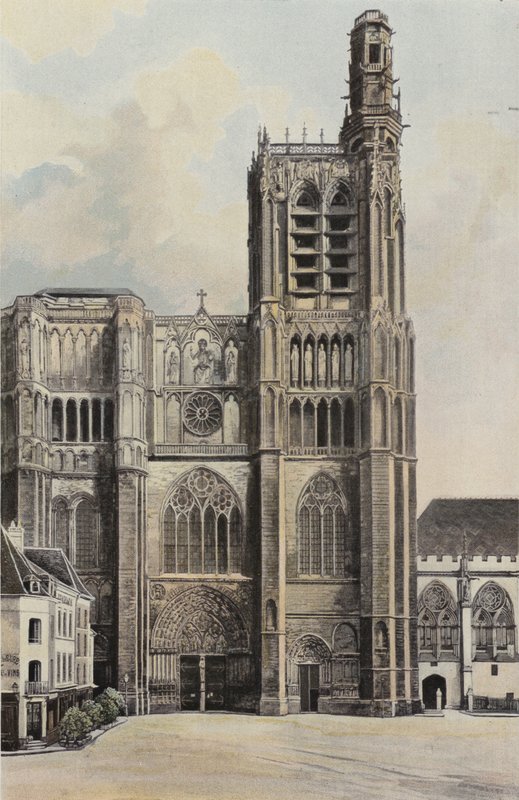Sens, Cathedrale, Facade O od French Photographer
